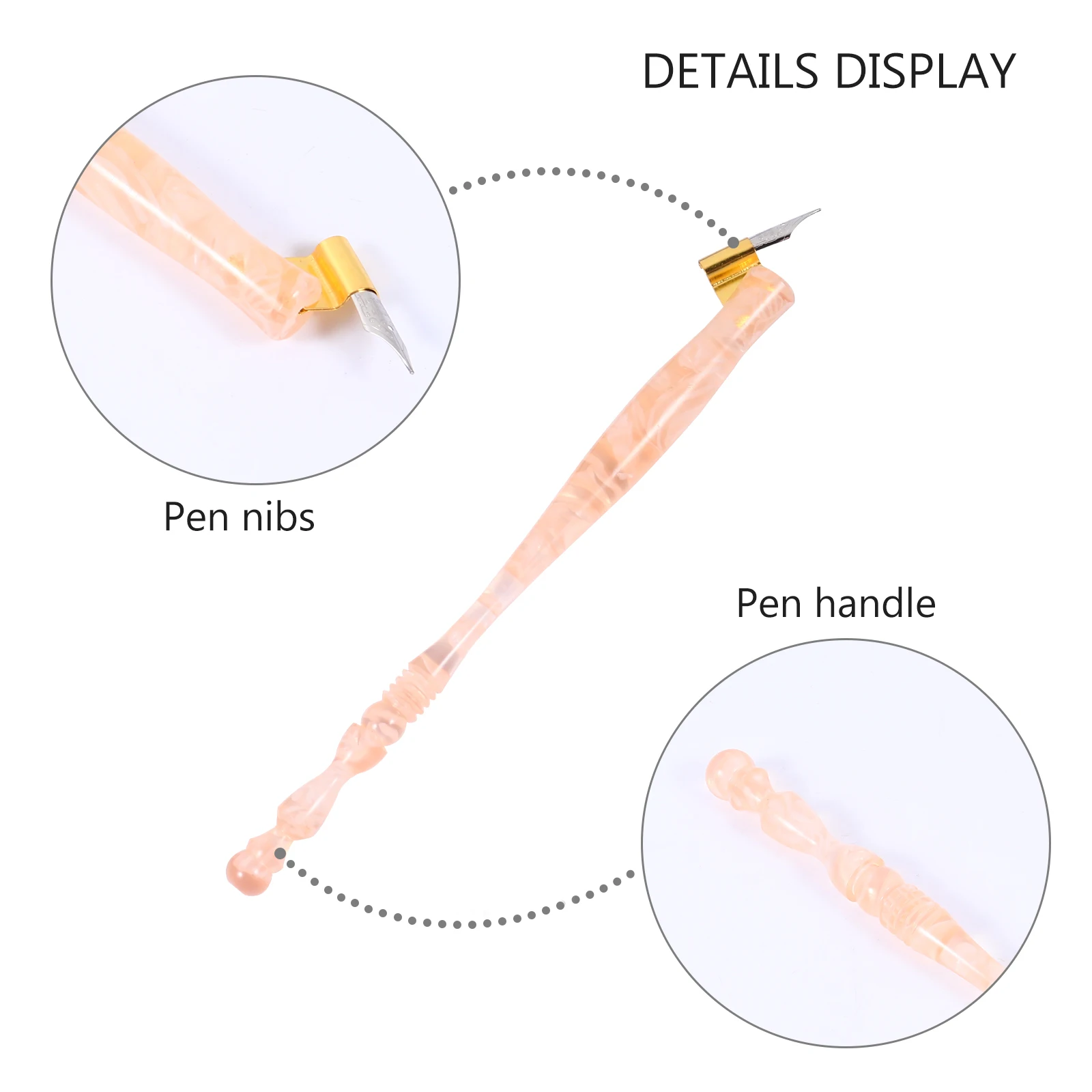 

1 set 1 Set Wood Handle Calligraphy Pen Set Dip Pen Supplies Starter Kit English Calligraphy Kit Gift For Students Teachers