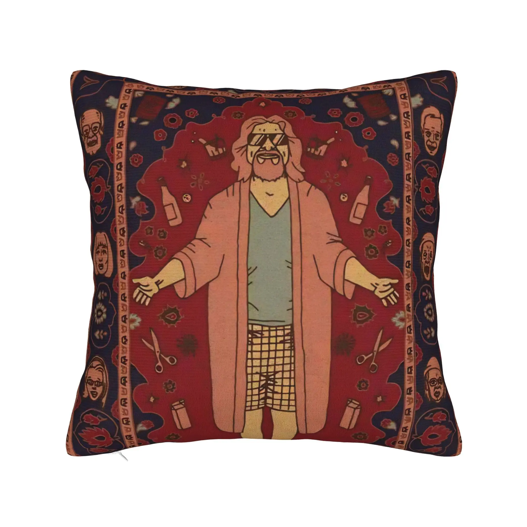 The Big Lebowski  Pillow Cover  Soft Cushion Cover Retro Trendy Pillow Case For Living Room Bed Chair