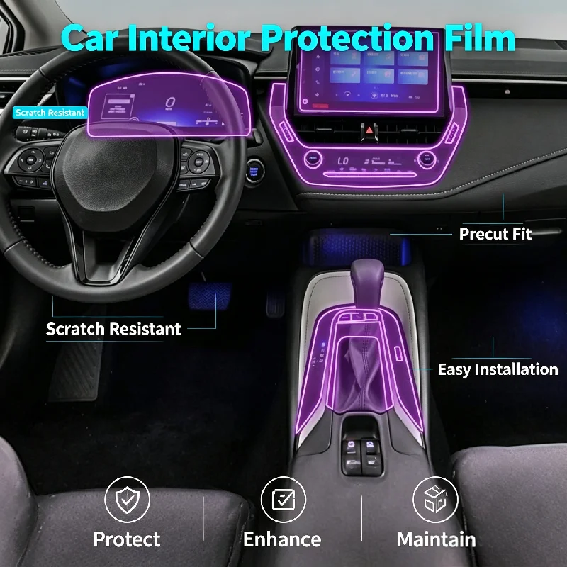 21-22 Toyota Levin interior film center console gear shift car modification transparent anti-scratch protective film