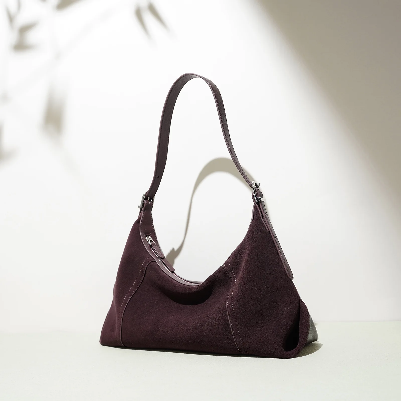 Early Autumn Vintage Women's Bag Niche Suede Dumpling Bag Underarm Shoulder Crossbody Bag Casual Fashion Handbag for Daily Match