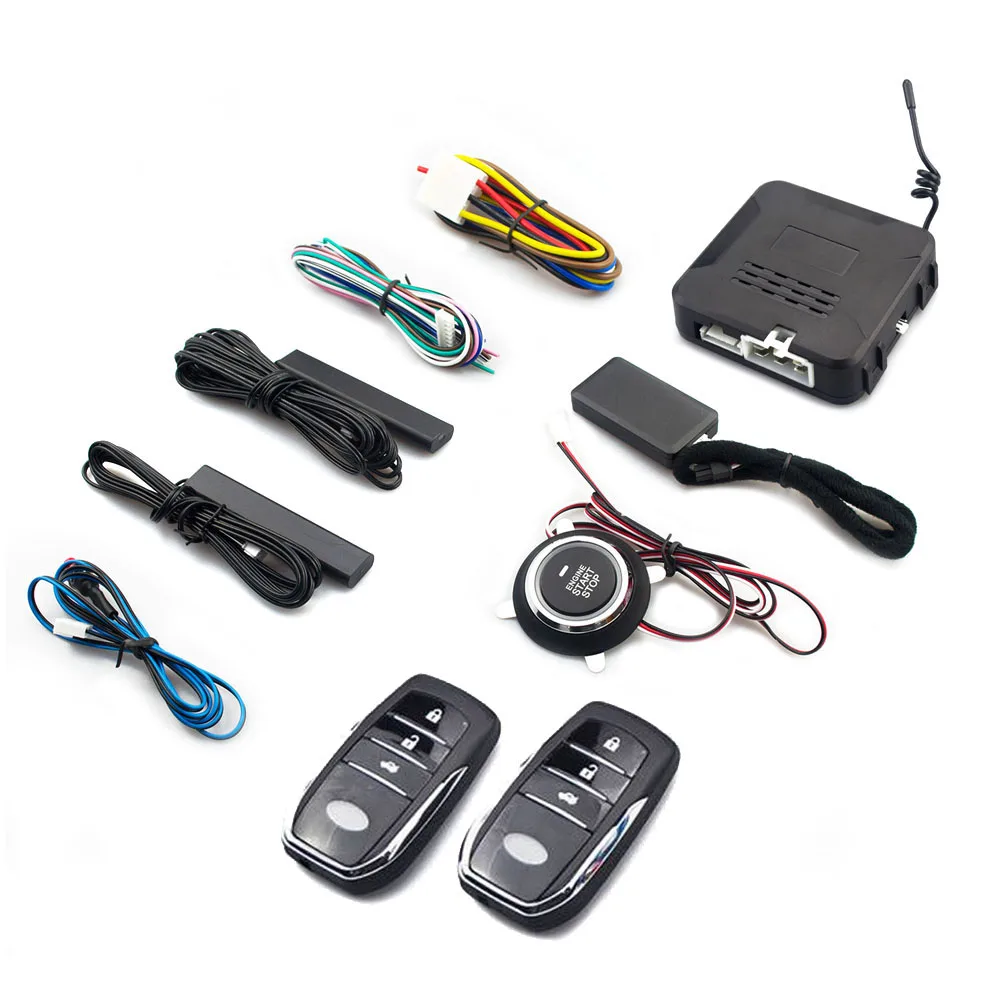 Universal Car Remote Start Stop Kit Bluetooth Mobile Phone APP Control Engine Ignition Open Trunk PKE Keyless Entry Car Alarm