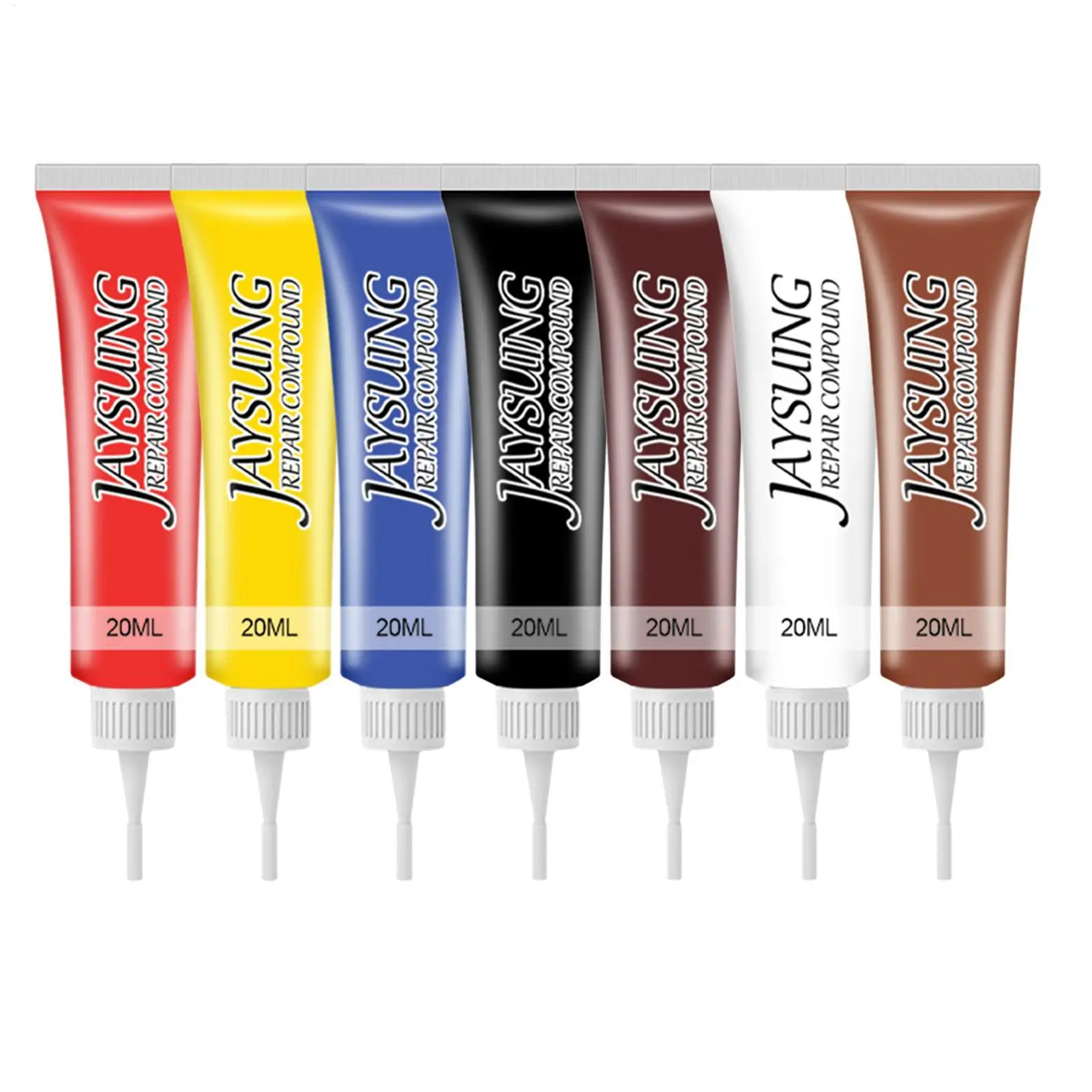 20ml Leather Repair Kit Auto Leather Seat Sofa Shoes Chair Vinyl&Leather Repair Filler Cream Refurbishing Care Paste Multicolor
