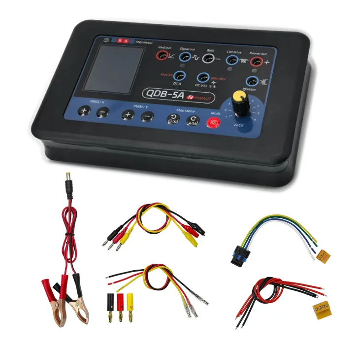QDB-5A Car Sensor Tester Oscilloscope PWM Drive Multimeter Ignition Injector Simulator Step Motor Driver Diagnostic Tool
