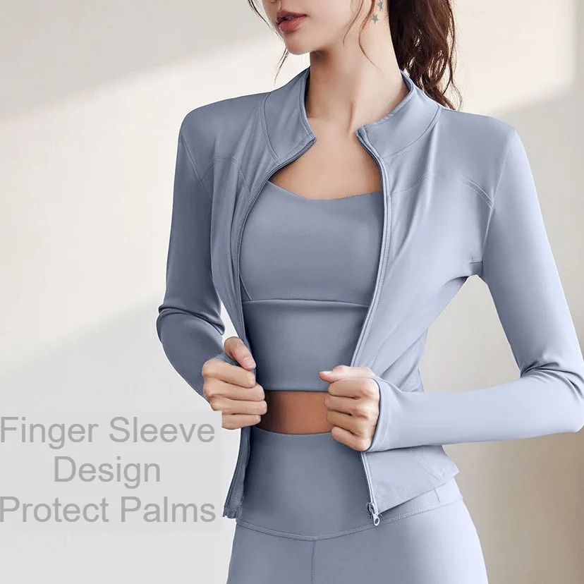 Best-Selling Women’s Yoga Jacket – High Stretch Slim Fit Running & Fitness Top for Gym, Outdoor & Everyday Wear