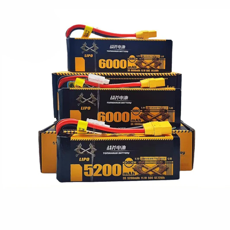 

Tomahawk RC LiPo Battery 2S 7200mAh 50C 7.4V Rechargeable Power Pack For Remote Control Model Car Truck Off Road Hobbyists