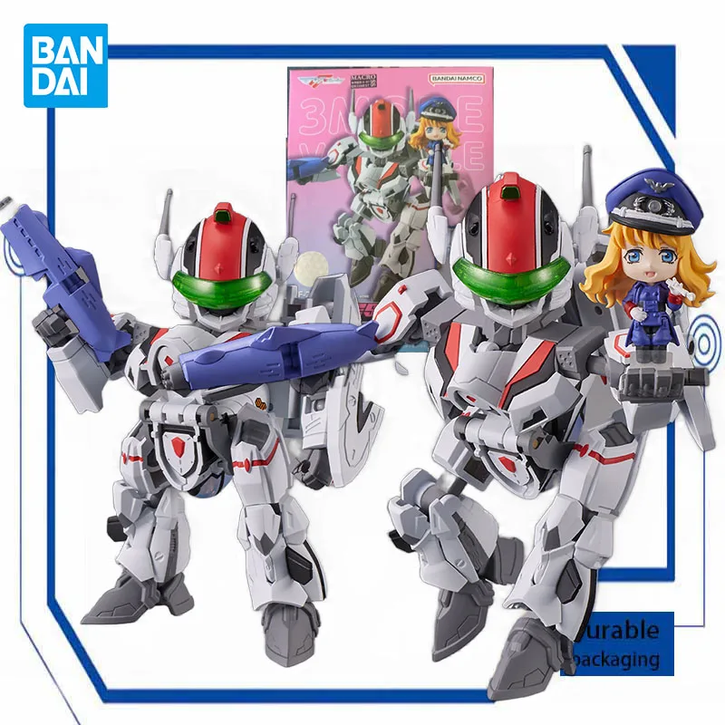 Bandai Original Model Kit TINY SESSION Fortress Macross VF 25F  All Anime Action Figure Assembly Model Toys Robot Gifts for Boys