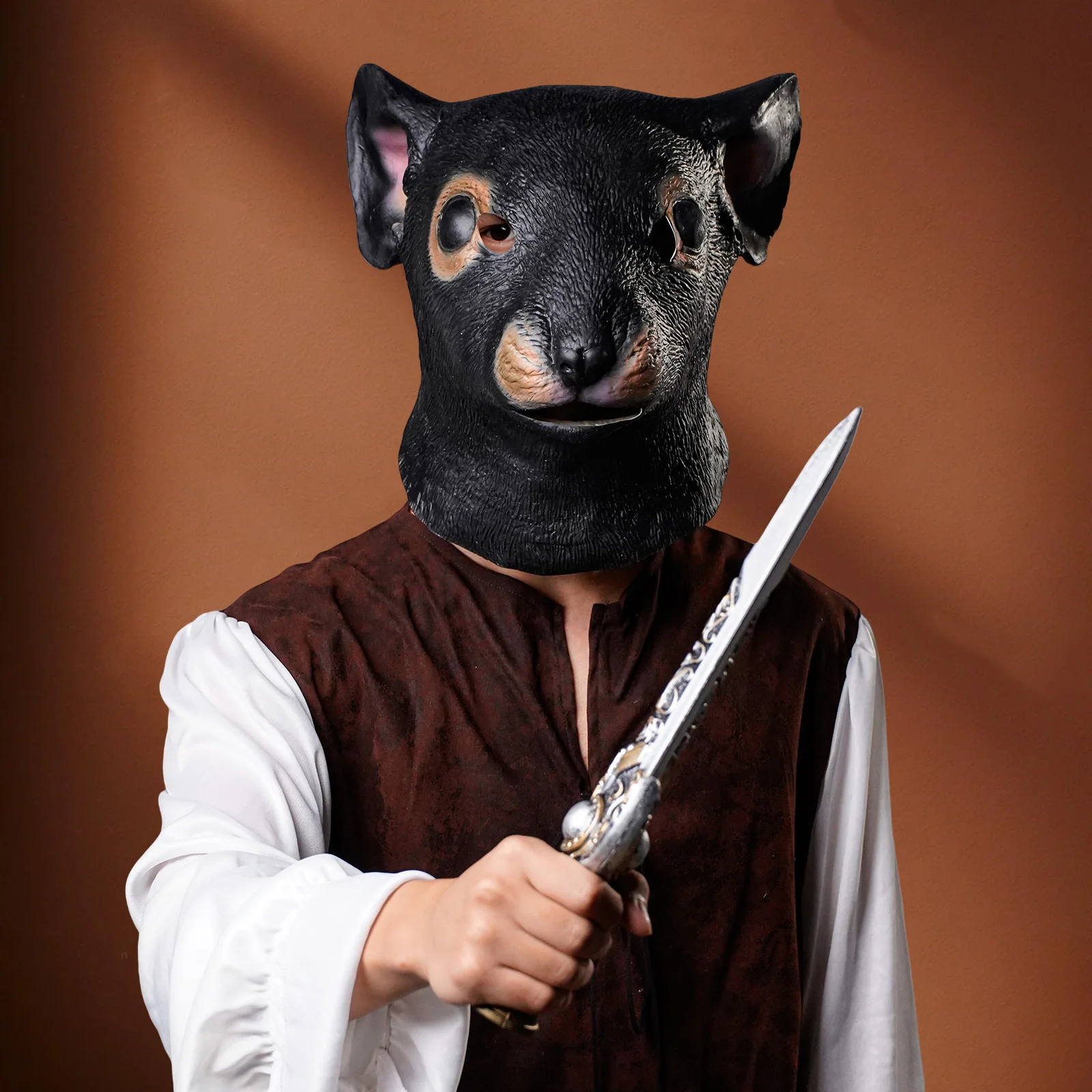 

1 шт. маски животных — креативные чехлы на голову для ролевых игр, маски для вечеринок на Хэллоуин и праздник