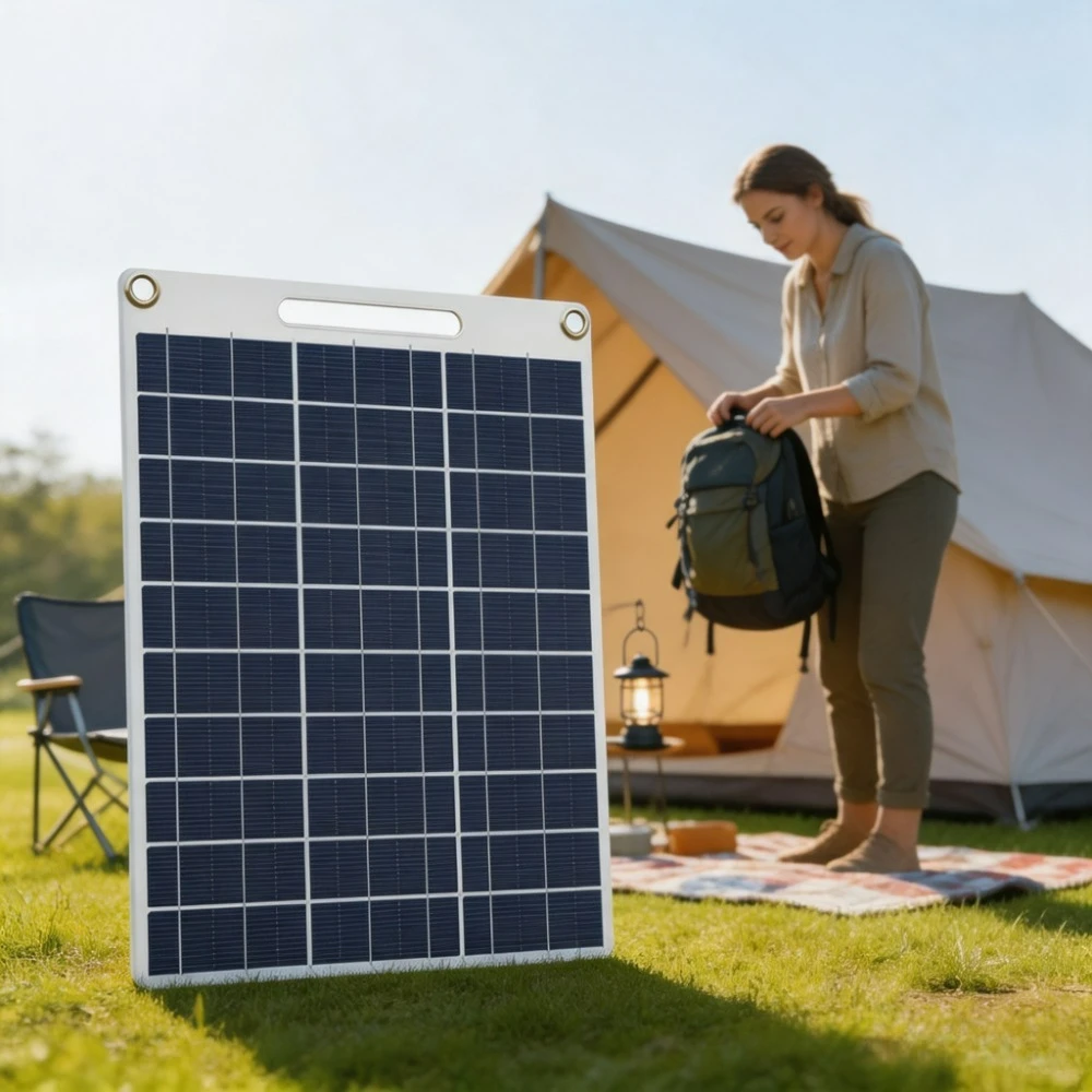 15W 20W Portable Water Resistant Solar Panel Charger 5V Dual USB Fast Charger Outdoor Emergency Power for Camping Hiking RV