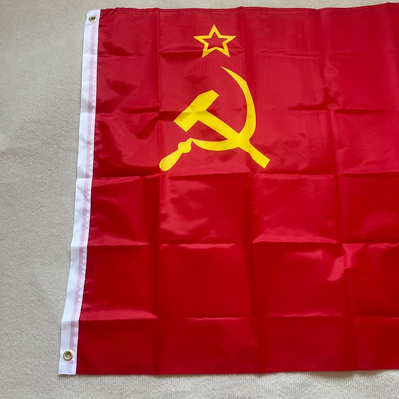 علم الحزب الشيوعي الصيني علم روسيا 90x150 سم علم الاتحاد السوفياتي السابق الجمهوريات الاشتراكية السوفيتية #3