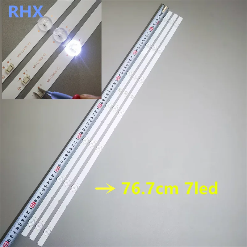 

LED backlight strip for 40H5 MS-L2405 V2 LA021 YAL13-00730300-43 7700-640 light bar 100% new