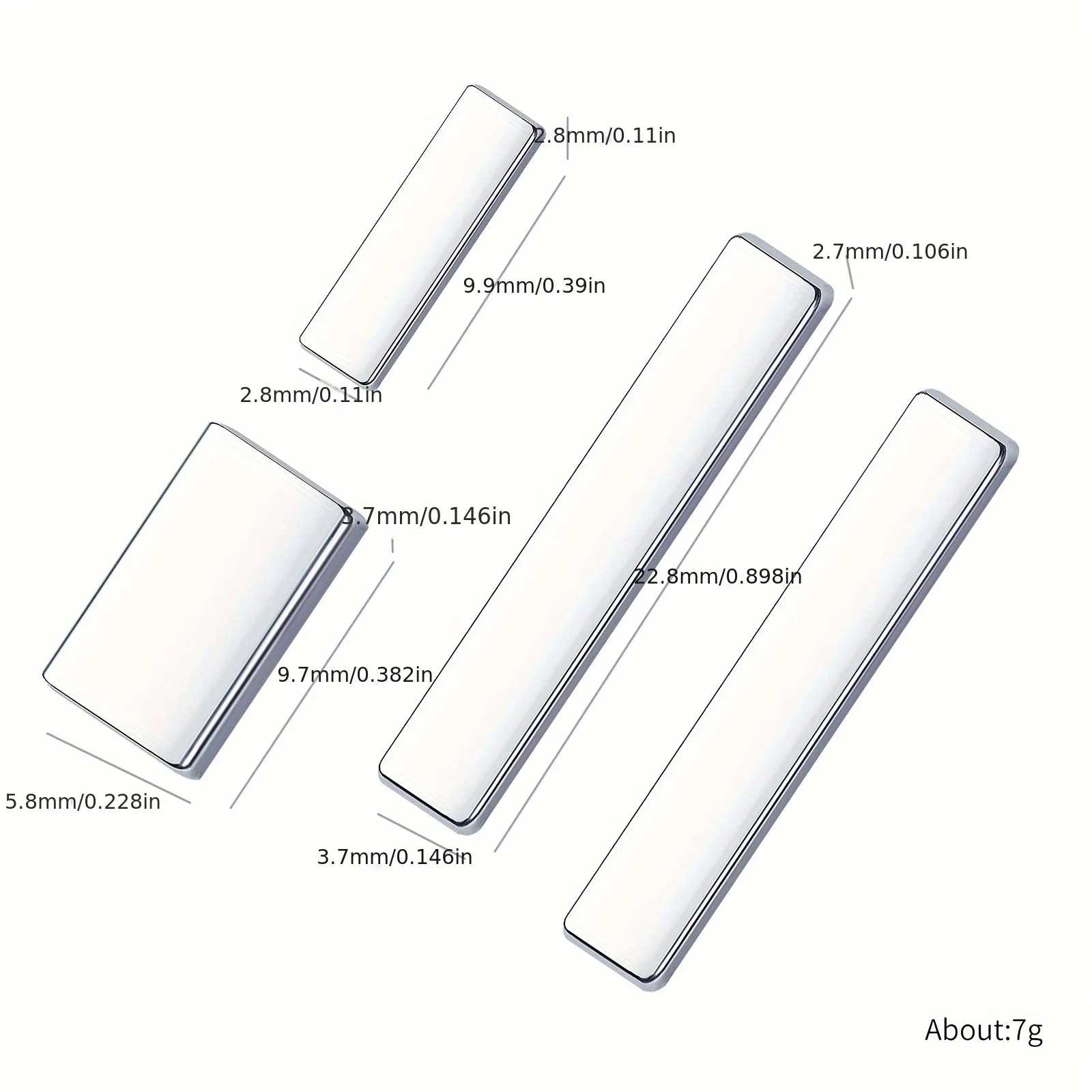 4Pcs Cat Eye Magnet Set 3D Cat Eye Painting Nails Art Design Dual-Ended Magnet Magnet for Nails Manicure Magnetic Tool Fancy Gel