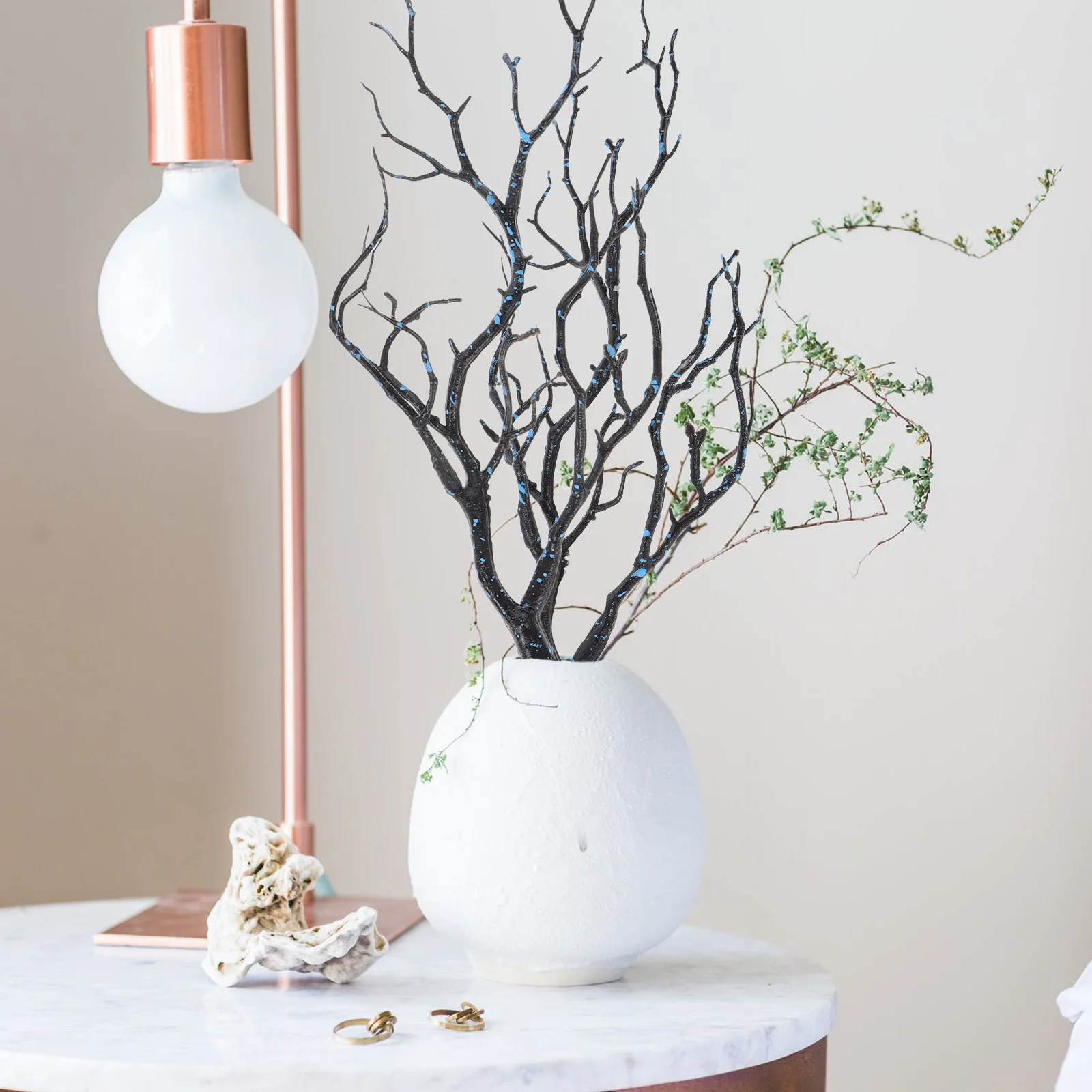 

3Pcs Artificial Branches Plastic Fake Dried Tree Branches Antlers Horns Shaped Decoration Home Wedding Festival Vase Branch