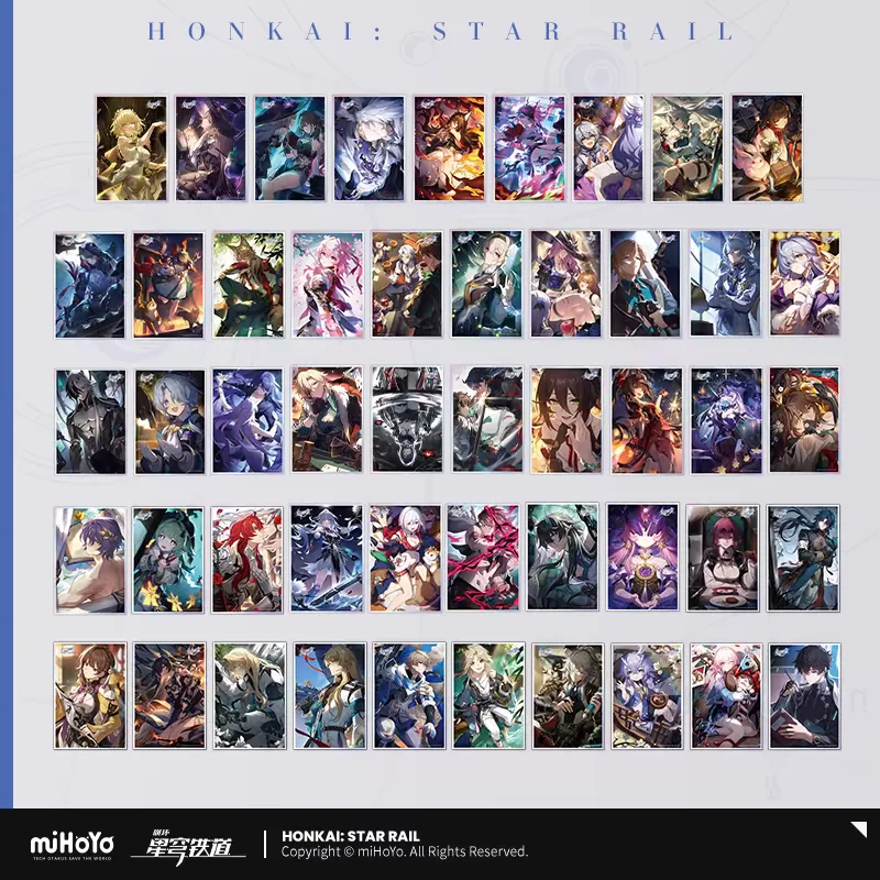 MiHoYo 공식 Honkai 스타 레일 GuangZhui 컬렉션 아크릴 컬러 종이 애니메이션 패션 주변 크리스마스 선물 코스프레