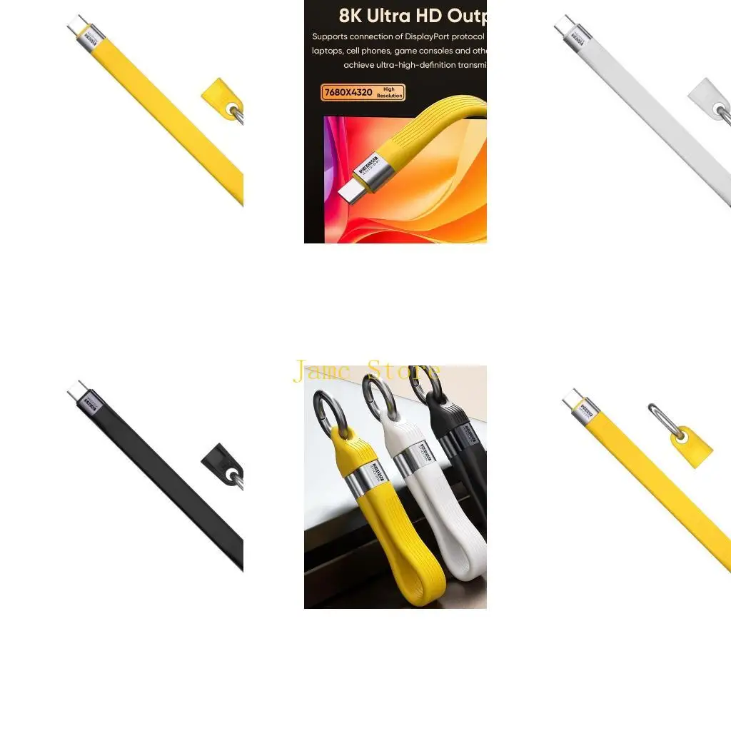LX0B 240W USB4.0 Cable 40Gbps Data Transfer 8K Video Display Cable USB C Data Transfer Fast Charging Cable for Phone