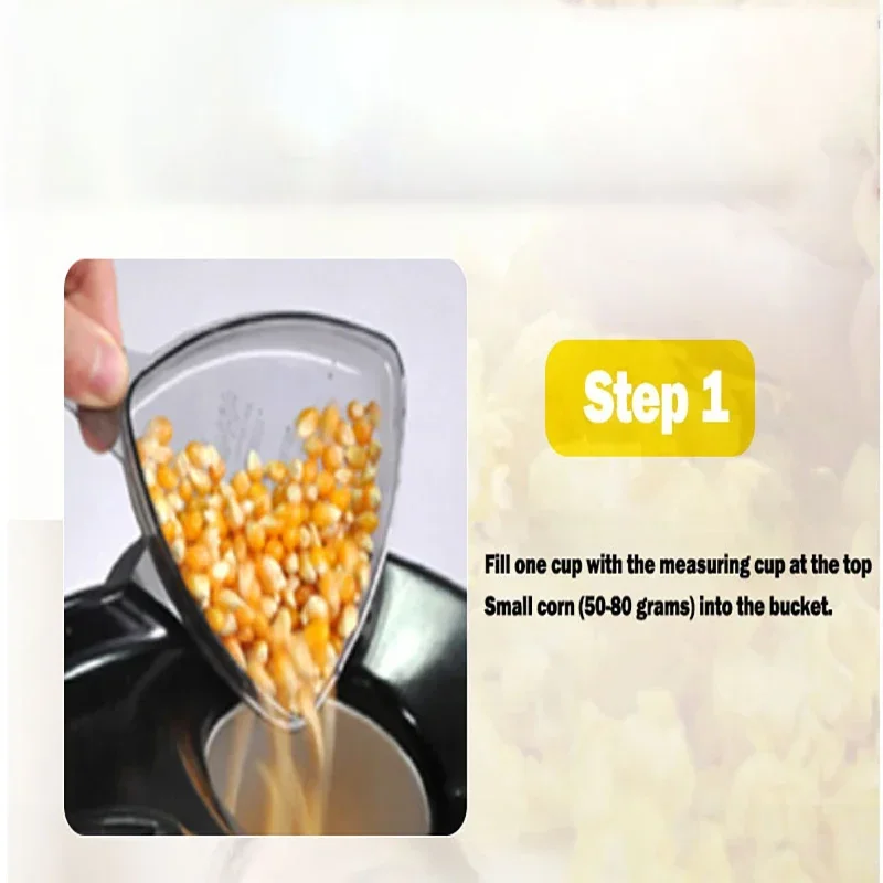 220V Fully Automatic Popcorn Machine For Home Kitchen Popcorn Makers Mini Popcorn Machine Electric Household Appliance Machine