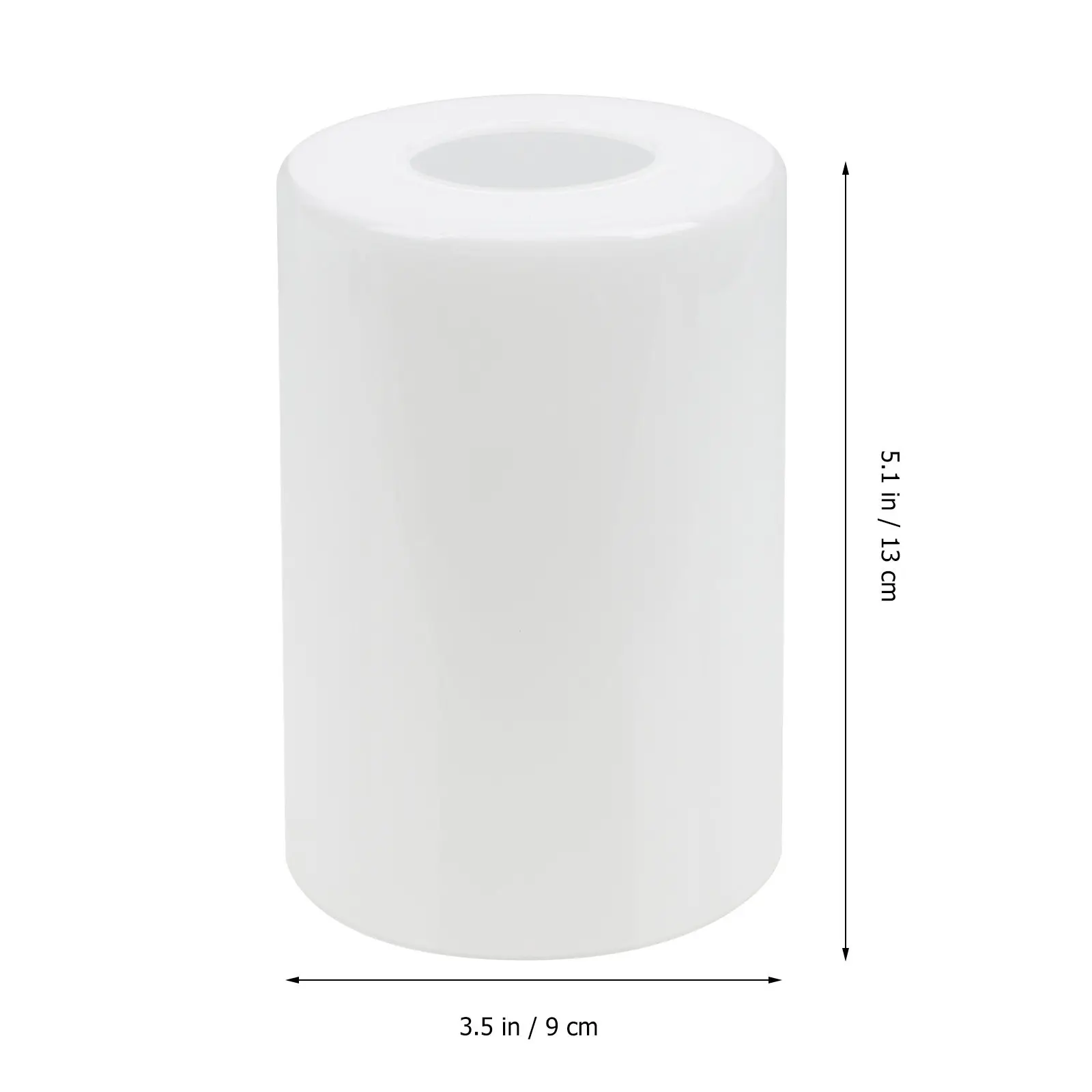 Multipurpose Transparent Glass Lamp Shade Straight Tube Design Soft Eye-Friendly Light Diffuser for Living Room Bedroom Study
