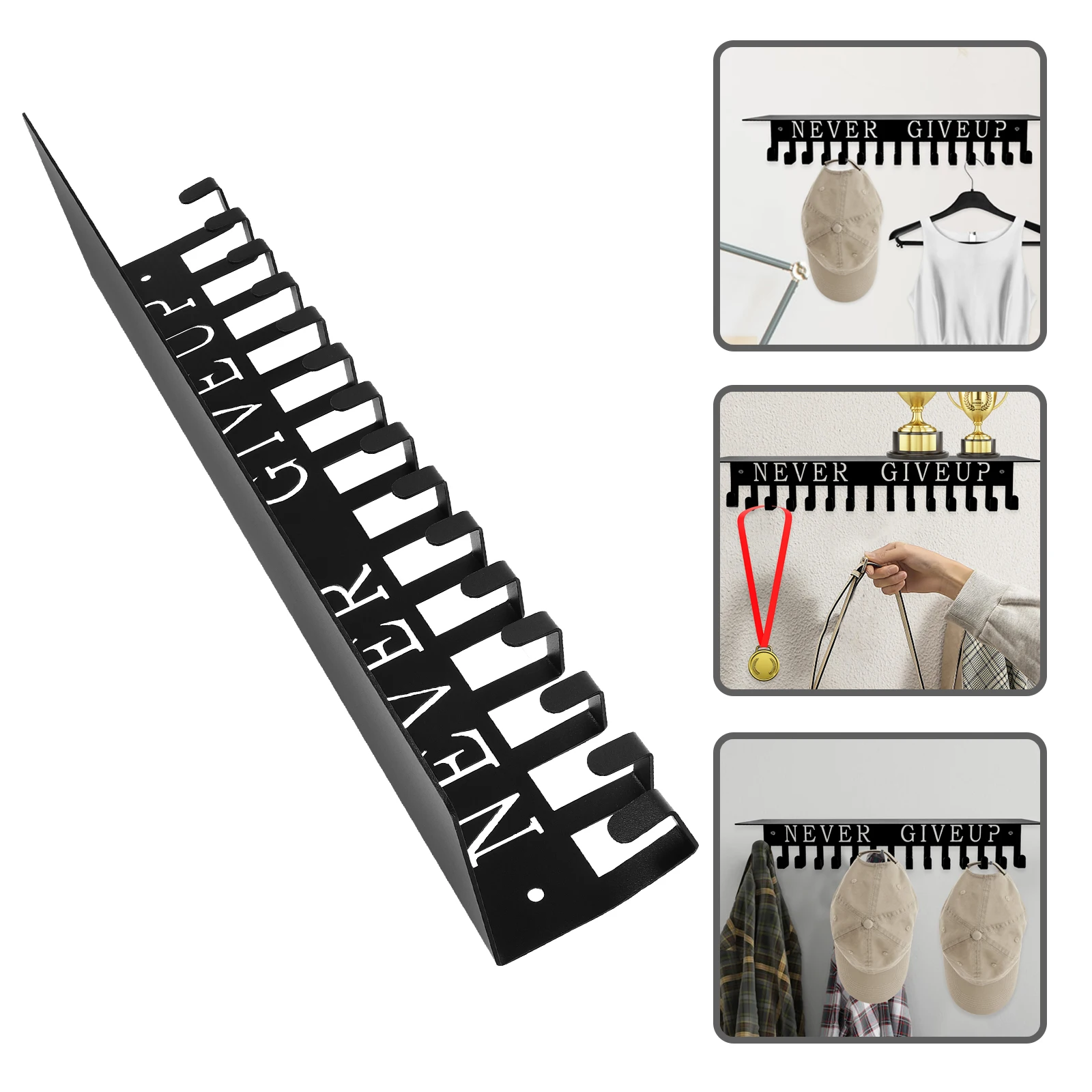 

1pc Hanger For Medal Display Hanger Wall Mounted Medal Holder Storage Rack Sports Medals Gymnastics Race Award Holder Metal