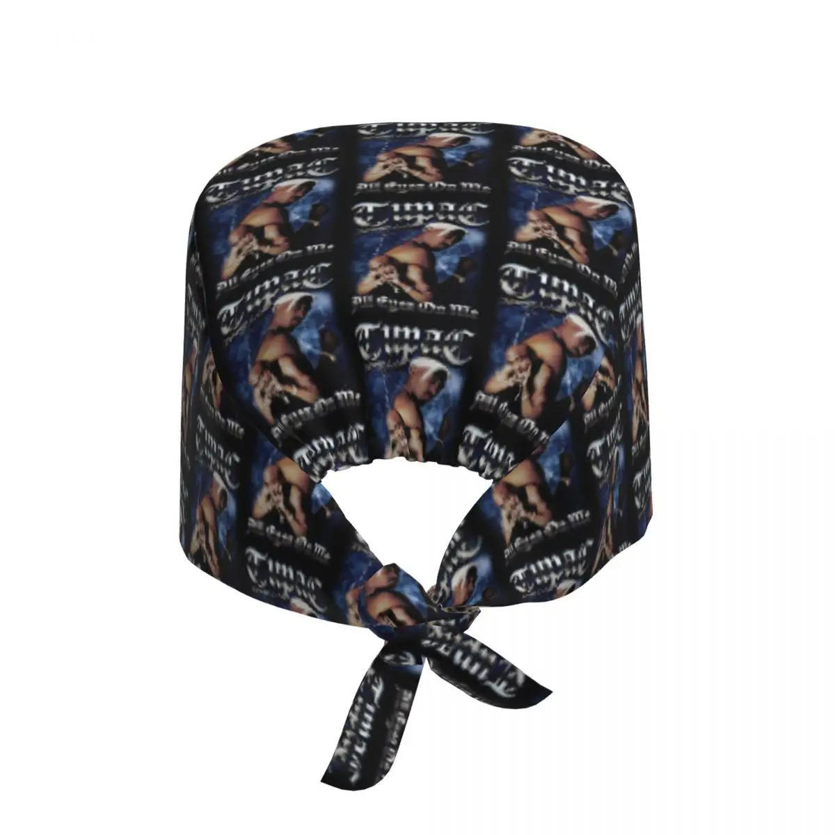 Adjustable Rapper Tupac Shakur 2Pac Makaveli Working Hat Women Men Scrub Caps Scrub Nursing Doctor Surgeon Cap for Dentist
