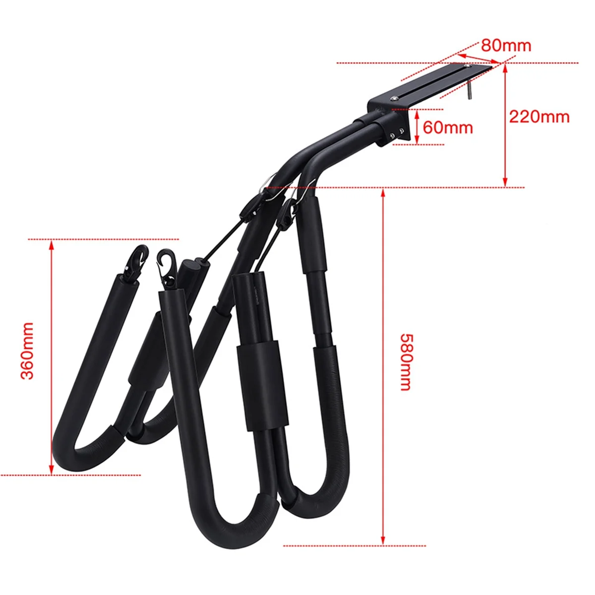 ABJZ لوح التزلج سكوتر الدراجة النارية لوح ركوب الأمواج الناقل للرياضة في الهواء الطلق جبل لحمل لوح التزلج بأمان على دراجةك