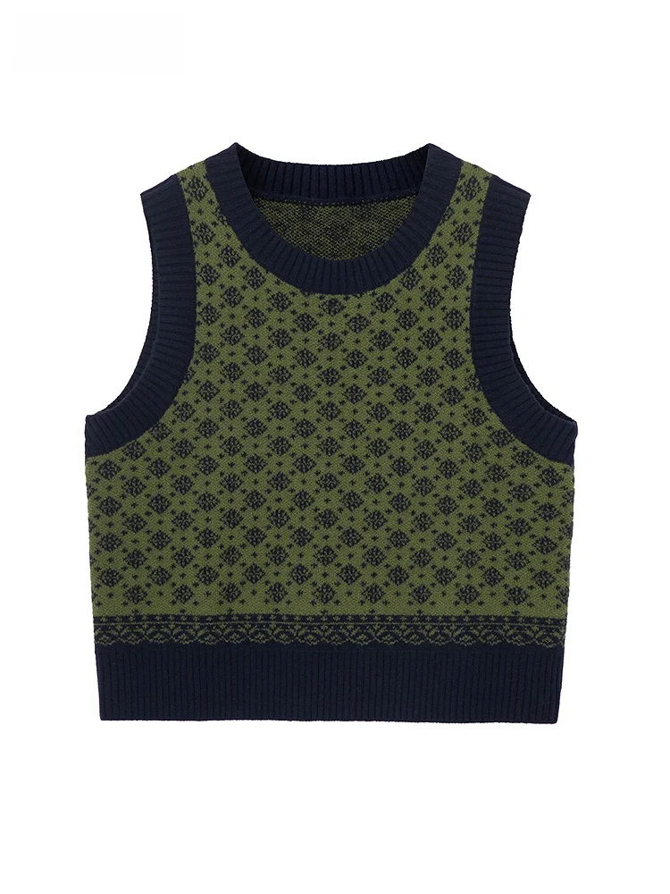 

Женский шерстяной жилет Svel round Ne Трикотажный топ Внутренняя одежда Верхняя одежда Осень Новый Sle Простой дизайн Удобная одежда для поездок на работу...