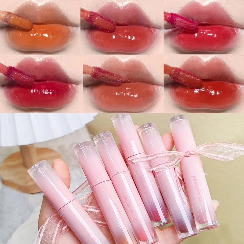 Mirror Water Crystal Lip Gloss, Geléia Lip Glaze, Lasting Hidratante, Transparente, Batom Líquido Impermeável, Lábios Maquiagem Cosméticos