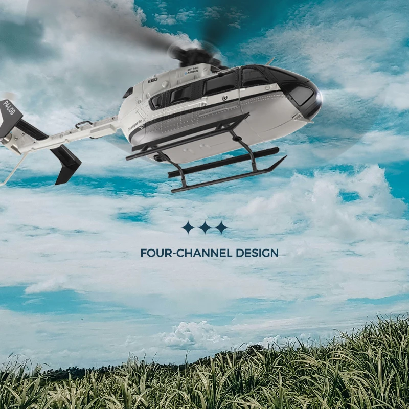 WLtoys K160 4CH RC Elicottero EC-145 Giroscopio a 6 assi Brushless Modello di altitudine fissa Simulazione di aereo Giocattoli di controllo remoto Nave USA