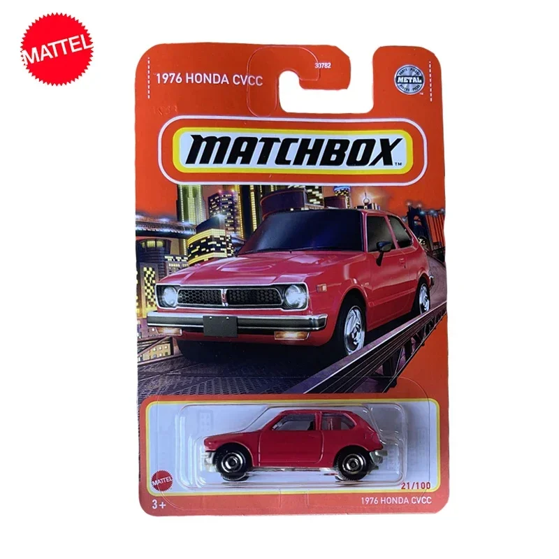 Original Mattel Matchbox 30782 Car 1/64 Metal Diecast 1976 Honda Cvcc Vehicle Model Toys for Boys Collection Kids Birthday Gift