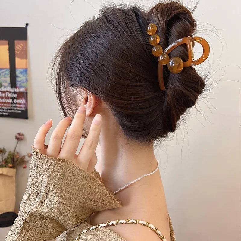 Muweordy-Pince à cheveux en perles croisées pour femmes, pinces à cheveux françaises élégantes, pince à cheveux en MSI, pince à cheveux pour filles, accessoires pour cheveux, mode