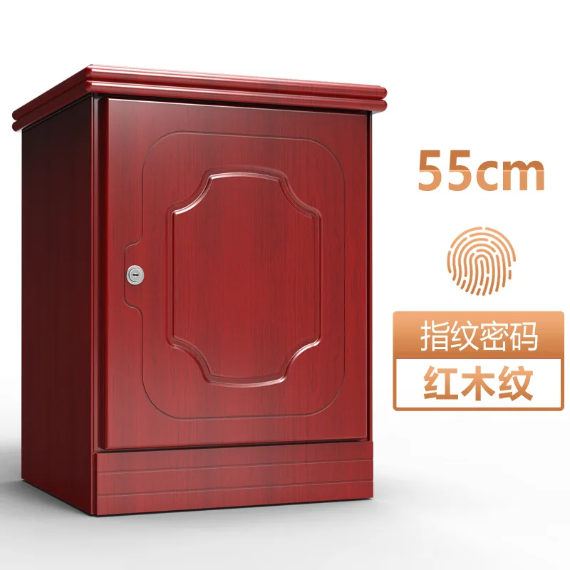 bedside safe, household 55cm high, fingerprint password invisible safe, anti-theft and anti-pry bedside table