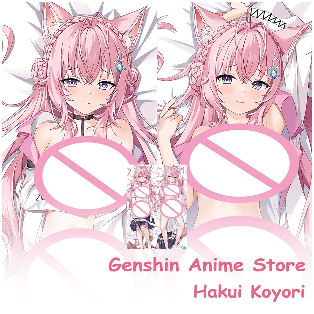 

Vtuber Hakui Koyori Anime Dakimakura Pillowcase Double Side Hugging Body Pillowcase Cushion Cover Sexy Home Bedding Decor