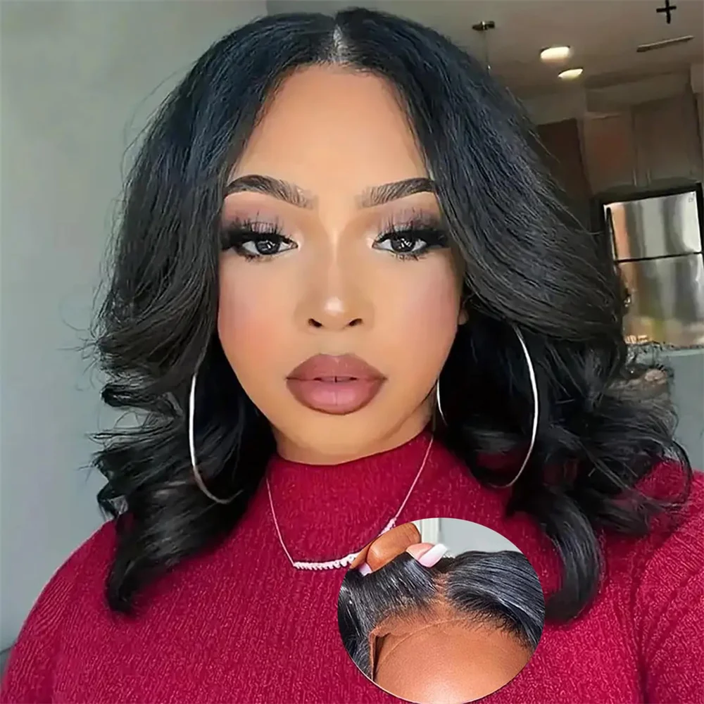 body-wave-bob-put-on-and-go-4x4-lace-front-human-hair-wigs-pre-plucked-glueless-180-density-for-women-brazilian-natural-color