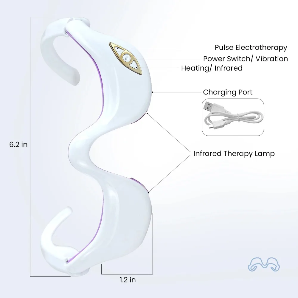 

Soothing Eye Massager - Relieves Tired Eyes, Diminishes Dark Circles, Smoothes Lines