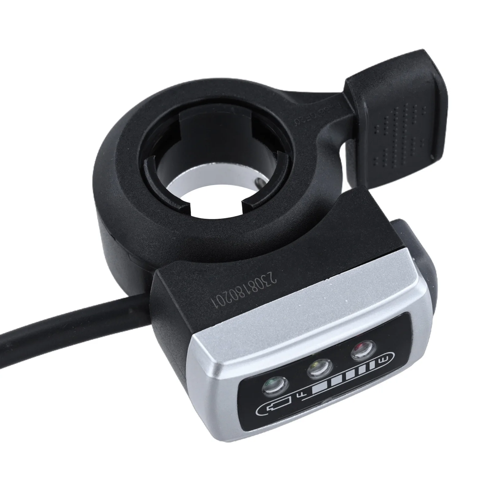 

Install Battery Level Display Product Name DX Thumb Throttle Suitable For Electric Bicycles Yellow And Brown E Bike