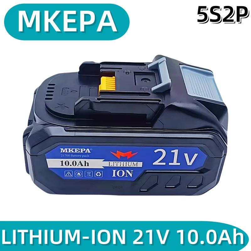 21V 5S2P 10.0Ah Rechargeable Battery 21700 Lithium ion Battery lpega for Electric Tools BL1860 BL1880 BL18100