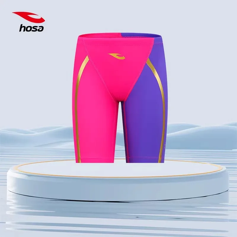 Traje de Baño de Competición para Niños, Aprobado por la FINA, Anti-Cloro, de Secado Rápido