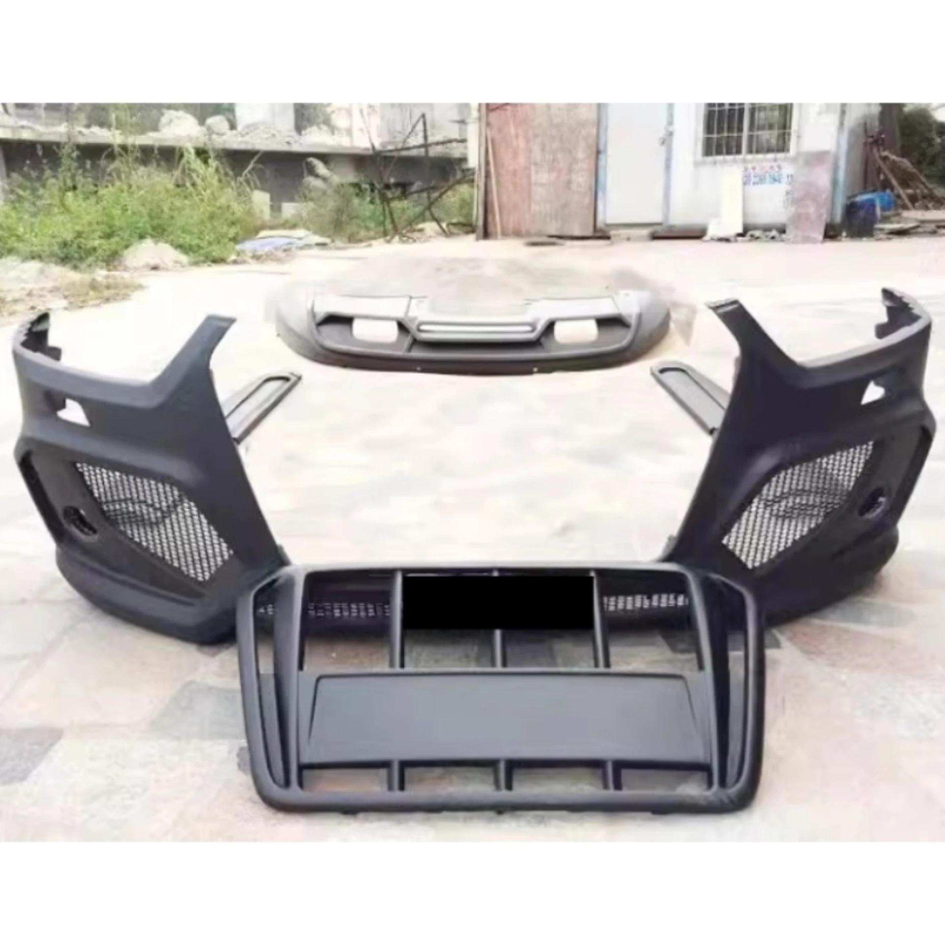 Unpainted Front Bumper Rear Lip Grille Car Door Guard for Audi Q3 Modified Body Kit Car Accessories