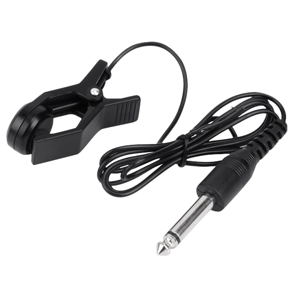 كليب على لاقط الغيتار Preamp بيزو لاقط العالمي الغيتار لاقط موالف مكبر للصوت لسلسلة أداة الكمان القيثارة #4