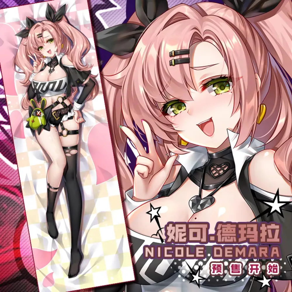 

Zenless Game Zone Zero Николь Демара Сексуальная 2WAY Dakimakura Шарнирный чехол для тела Аниме Японская подушка отаку Чехлы для подушек