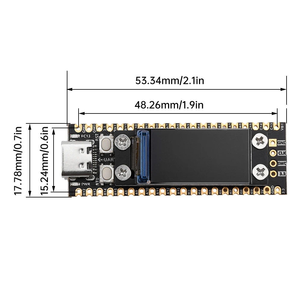 لوحة تطوير ميكروكونترولر فلاش لنظام الحد الأدنى ، شاشة LCD ، لوحة نواة STM32F103C6T6 ، STM32F103C8T6 "، STM32F103C8T6