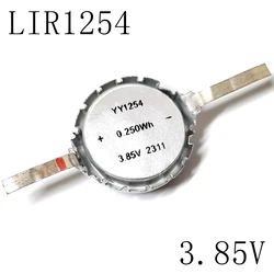 1PCS/LOT LIR1254  70mah rechargeable soft button battery 3.8v 4.35v for high voltage Bluetooth earphones