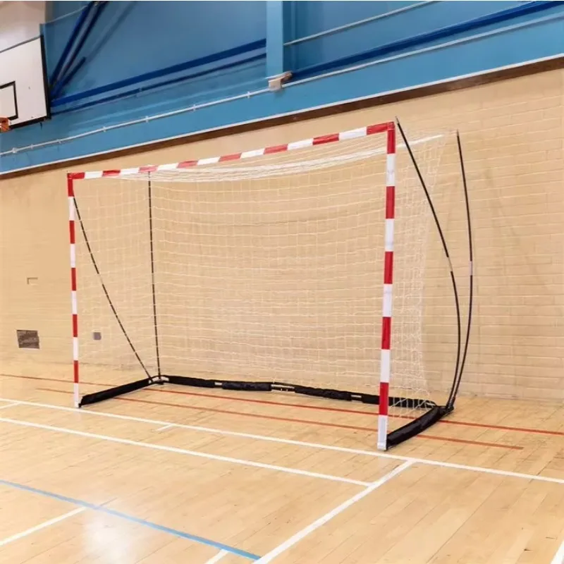 

Portable Handball Goal with Weighted Base Handball Net Quick Setup for Indoor Training