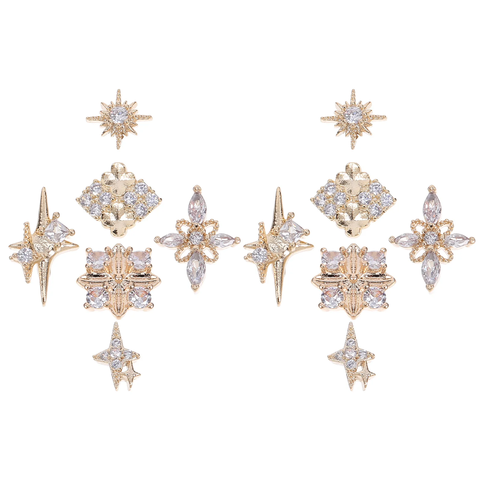 

12 шт., подвески для дизайна ногтей в стиле ретро, винтажные украшения со стразами, принадлежности для маникюра «сделай сам», для свадебной вечеринки, салон, подвески для ногтей