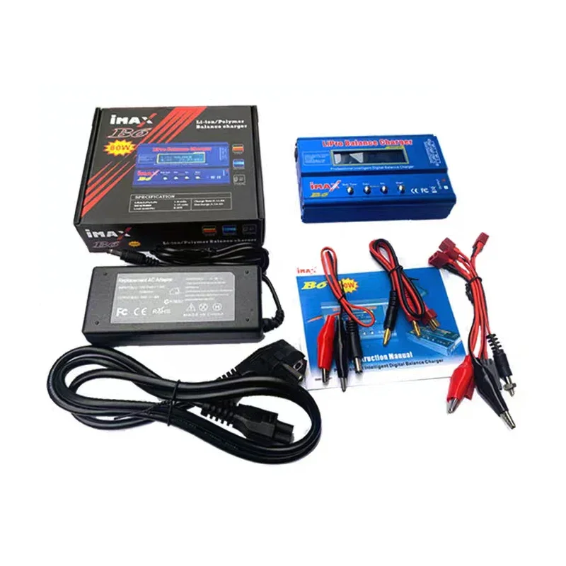 Imax B6 80w Battery Charger Lipo Nimh Li-ion Ni-cd Digital Lipro Balance Charger Discharger + Power 12v 6a Adapter For Rc Car