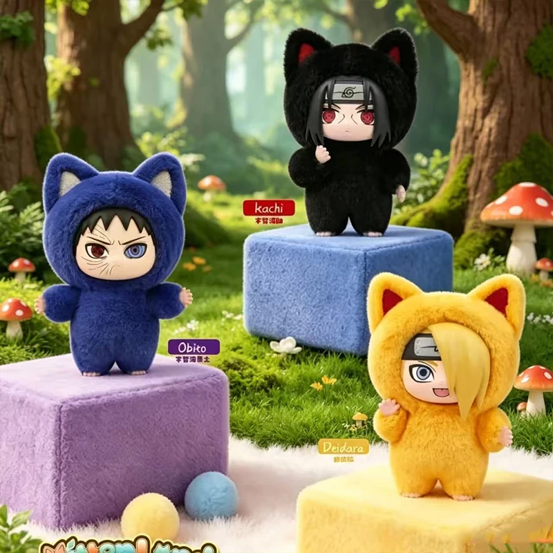 New Eaki Naruto Shippuden Cat Paradise Series Blind Box Vol.3 Cute Plush Surprise Gift Fans Collection Trendy Toys - view 4