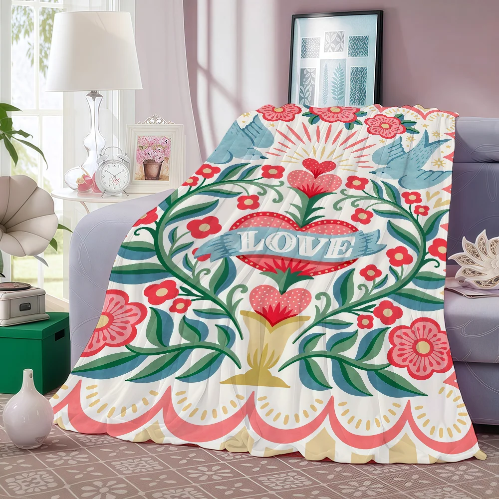 Mexican Folk Art Blanket Suitable For Sofas Beds Offices Cars Outdoor Travel An Ideal Gift For Friends Family - view 5