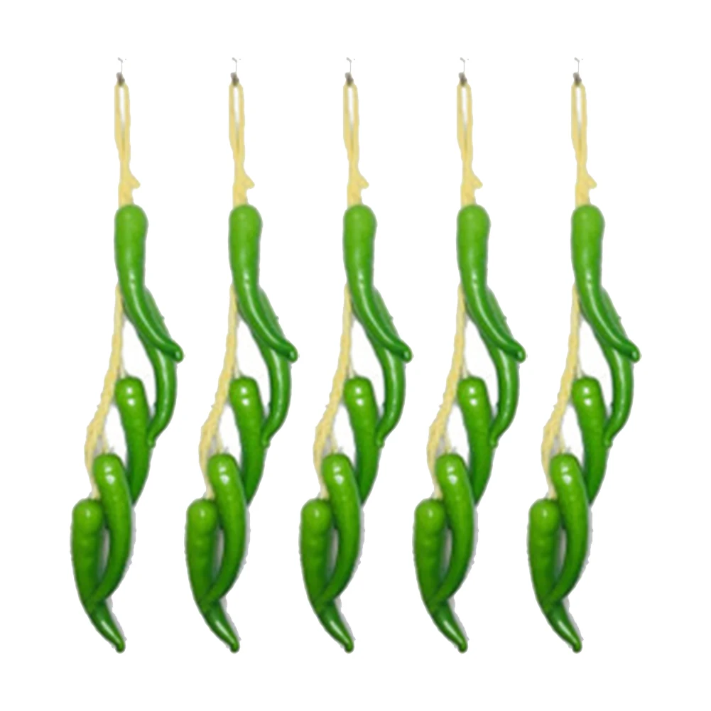 For Kitchen Decor Simulated Chili Pepper Photo Shoots Easy To Use Photo Props Home Decoration Good Length Strands