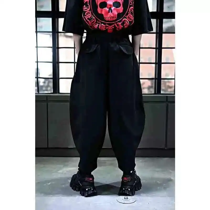 Fashion Solid Men's New Color Loose Lantern Korean Japanese Radish Pants, Wide Leg And Harem Pants ,