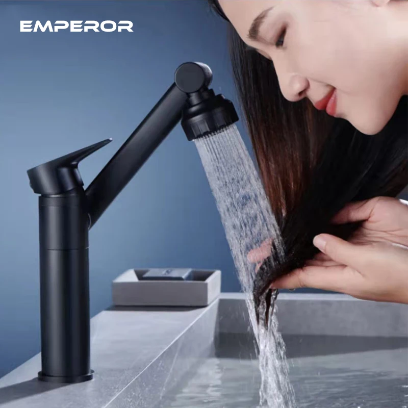 

1080° New Mechanical Arm Universal 360°Rotating Faucet Hand Washing Basin Multifunctional Kitchen Toilet Hot And Cold Wash