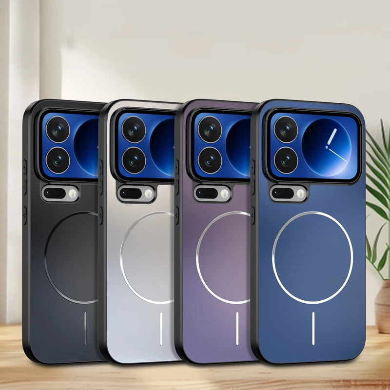 Magsafe المغناطيسي شحن لاسلكي بلون تصفيح للصدمات جراب هاتف ل Xiaomi 17 برو ماكس 15 14 T برو الترا الغطاء الخلفي #6