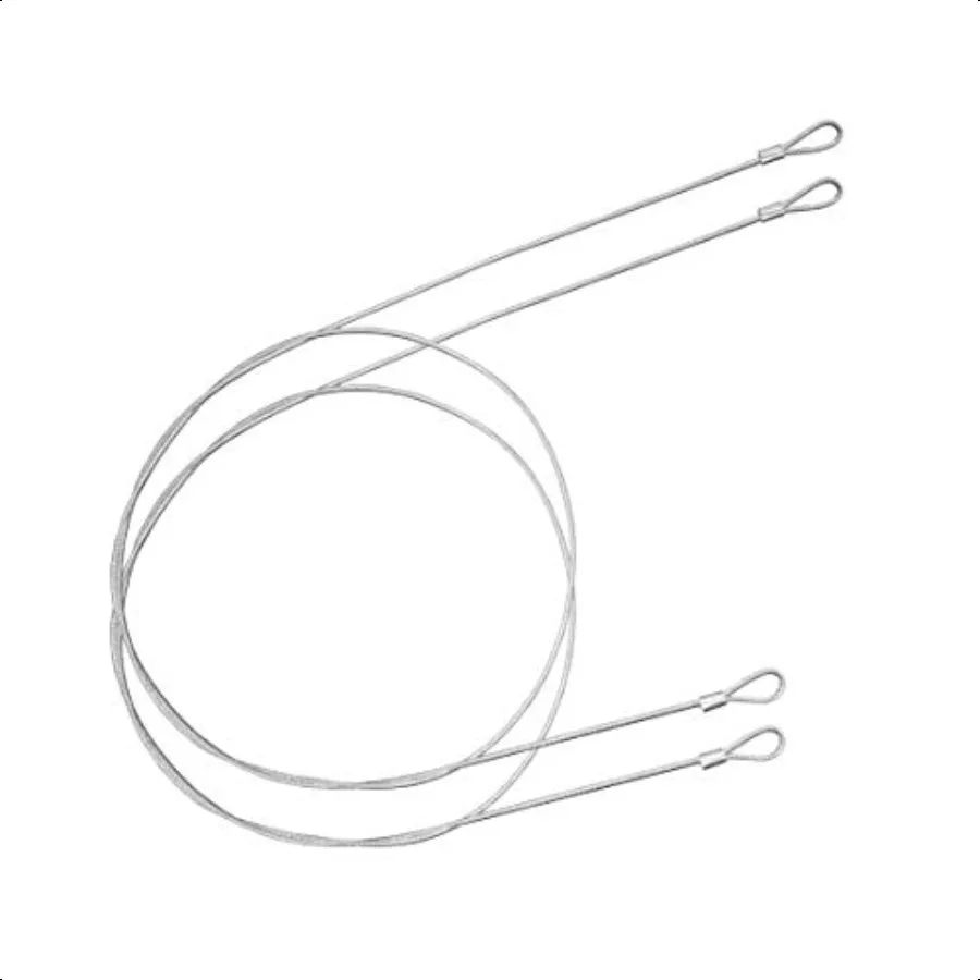 

Safety Cable Lock 2 Pack 48" Long Stainl Steel Tether Lanyard Lage Lock Safety Cable for goproAction Cameras